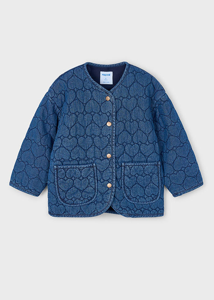 Baker Heart Quilted Jacket - Denim