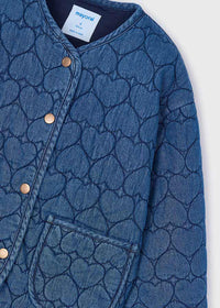 Baker Heart Quilted Jacket - Denim