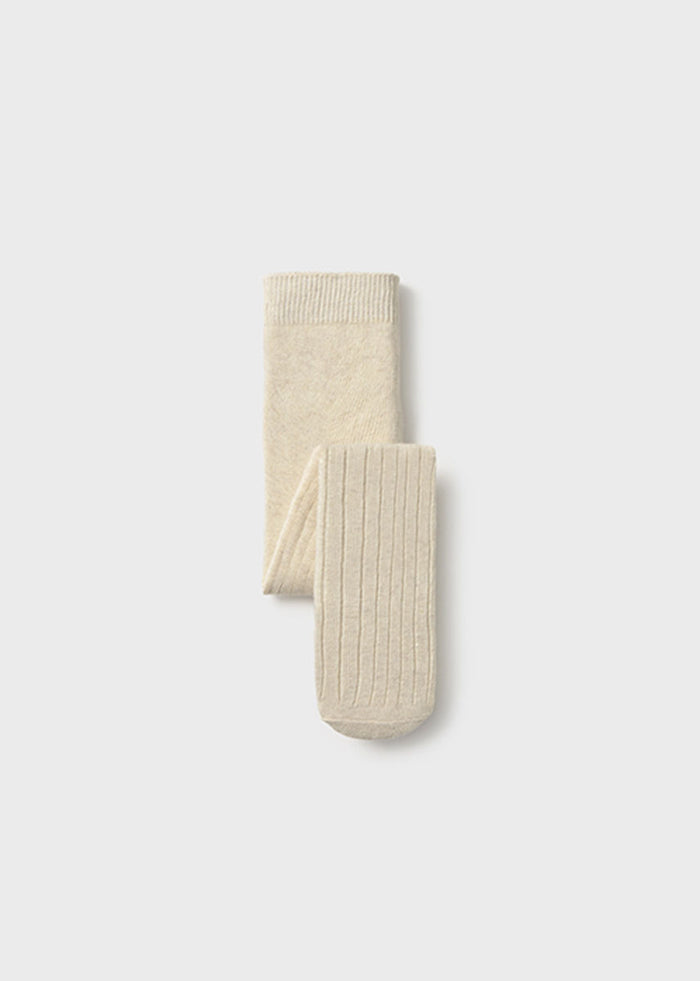 Thea Ribbed Tights - Heather Sand