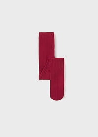 Thea Ribbed Tights - Red