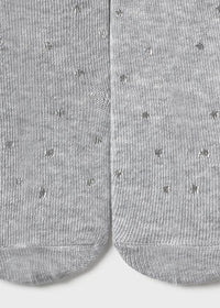 Vivienne Print Tights - Silver