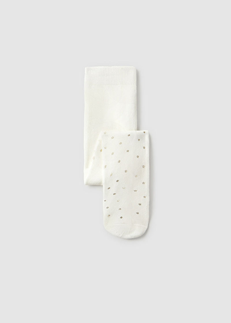 Vivienne Print Tights - Natural