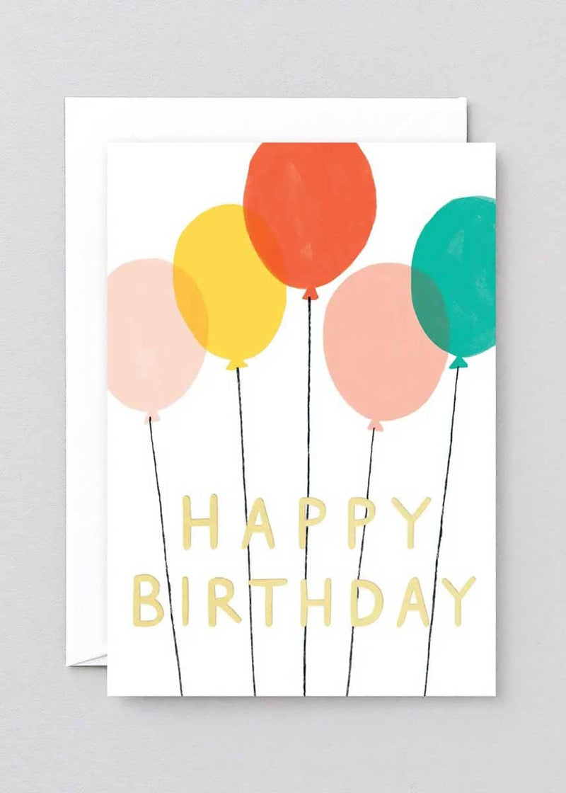 Happy Birthday Balloons Card