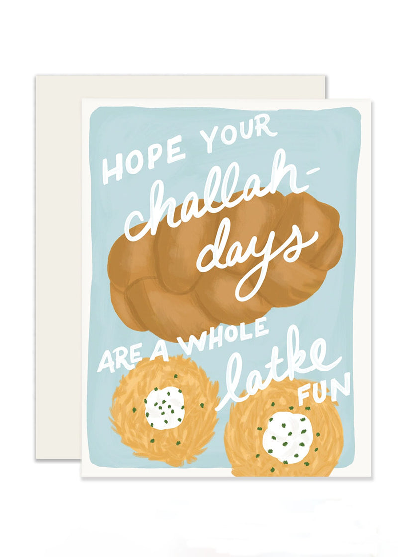 Challah-Days A Latke Fun Hanukkah Card