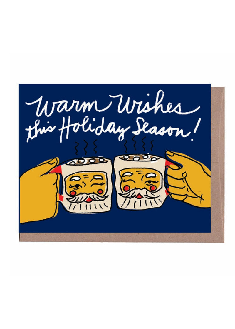 Santa Mugs Christmas Card