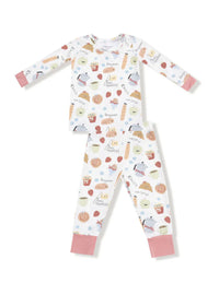 2-Piece L/S Pajama Set - Bonjour Breakfast