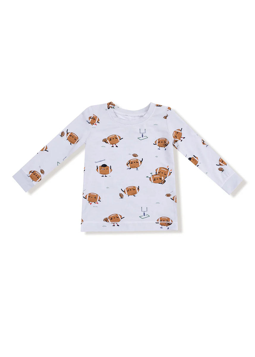 2-Piece L/S Pajama Set - Footballs Playing Football