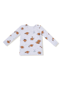 2-Piece L/S Pajama Set - Footballs Playing Football