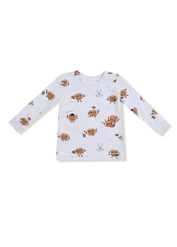 2-Piece L/S Pajama Set - Footballs Playing Football