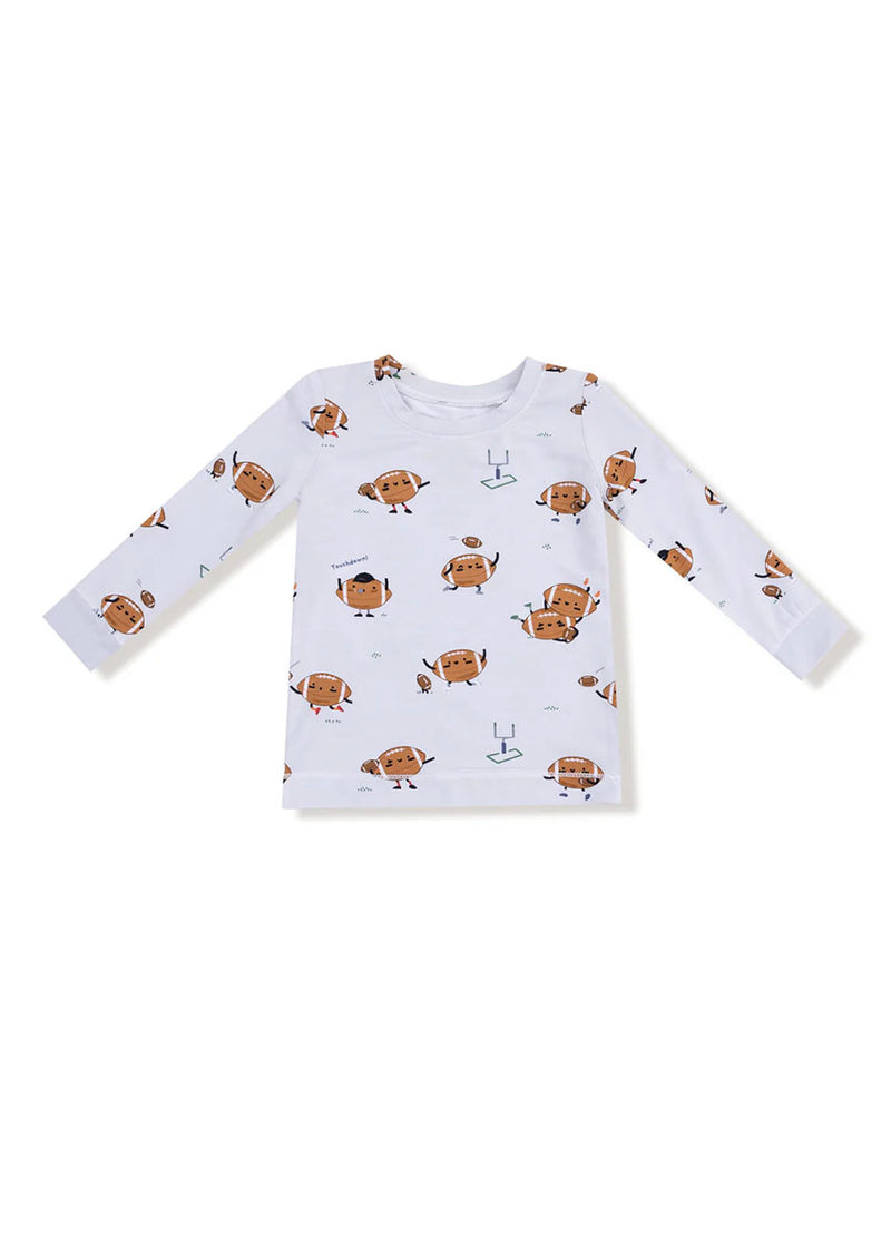 2-Piece L/S Pajama Set - Footballs Playing Football
