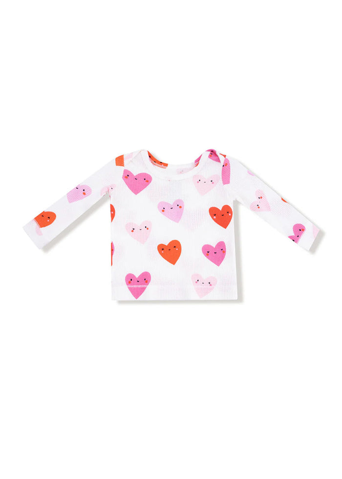2-Piece L/S Pajama Set - Happy Hearts
