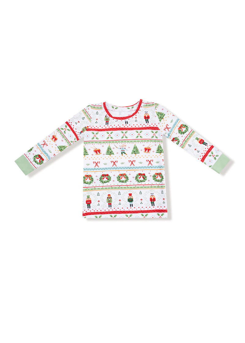 2-Piece L/S Pajama Set - Nutcracker Fair Isle