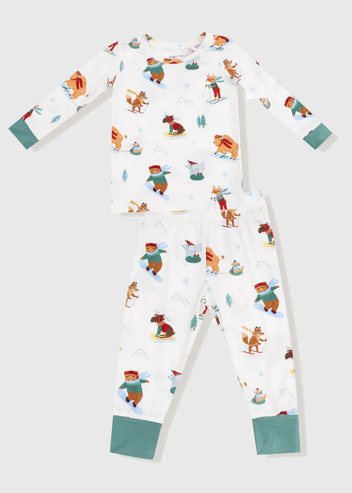 2-Piece L/S Pajama Set - Winter Animal Sports