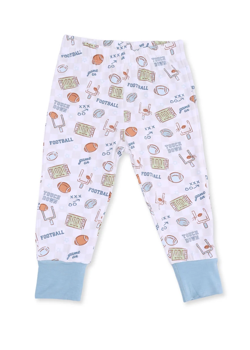 2-Piece L/S Pajama Set - Football Check
