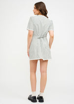 June Striped Shift Mini Dress - Green