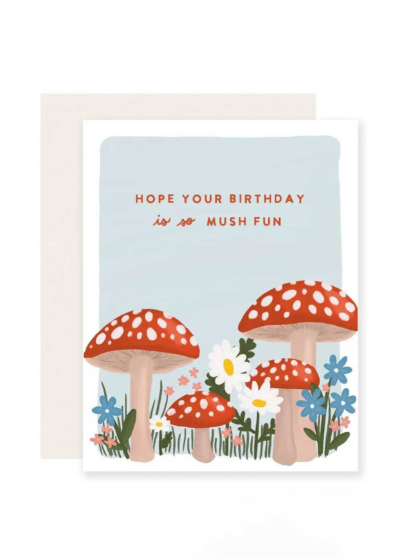 Mushroom Birthday Card