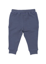 French Terry Jogger - Footballs Inky Blue