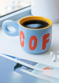 Bubble Coffee Mug - Blue