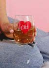 Chi Heart Wine Glass