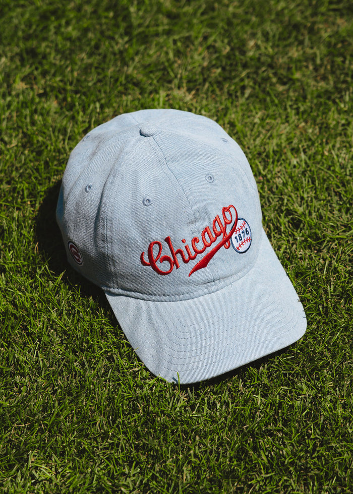 Chicago 1876 Denim Dad Hat - Light Denim