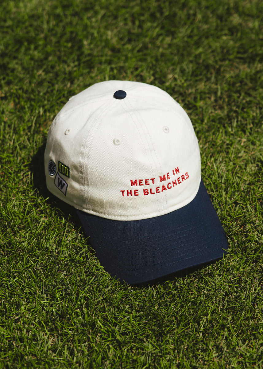 Meet Me In The Bleachers Dad Hat - Ivory & Navy