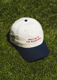 Meet Me In The Bleachers Dad Hat - Ivory & Navy