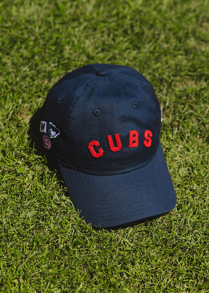 Cubs Felt Applique Dad Hat - Navy