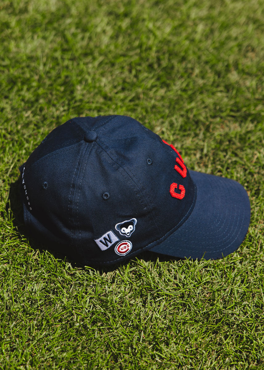 Cubs Felt Applique Dad Hat - Navy