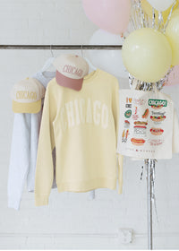 Chicago Collegiate Puff Sweatshirt - Butter