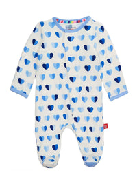 Modal Magnetic Footie - Blue XOXO