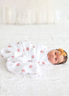 Large Muslin Swaddle Blanket - Strawberries