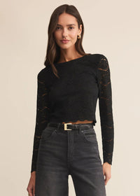 Aurora Lace Top - Black