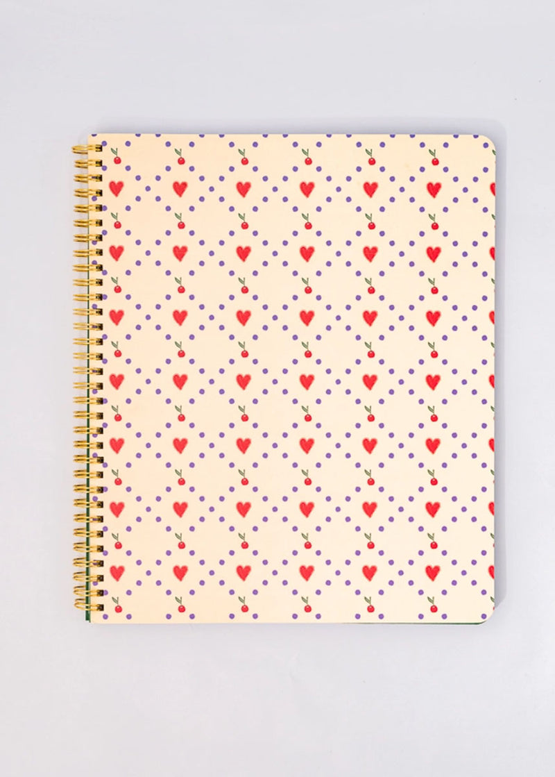 Cherry Hearts Notebook