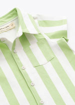 Two-Piece Twill Set - Green Cabana Stripe