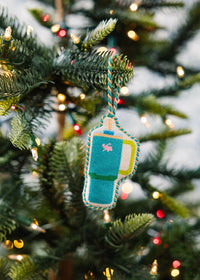 Needlepoint Icon Ornament - Stanley Cup