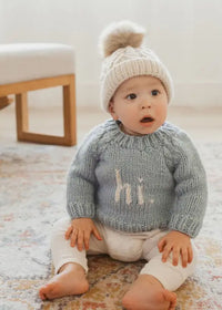 Hi. Crew Neck Sweater - Surf