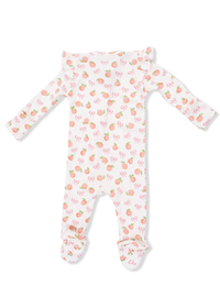 2-Way Ruffle Zipper Footie - Little Peaches
