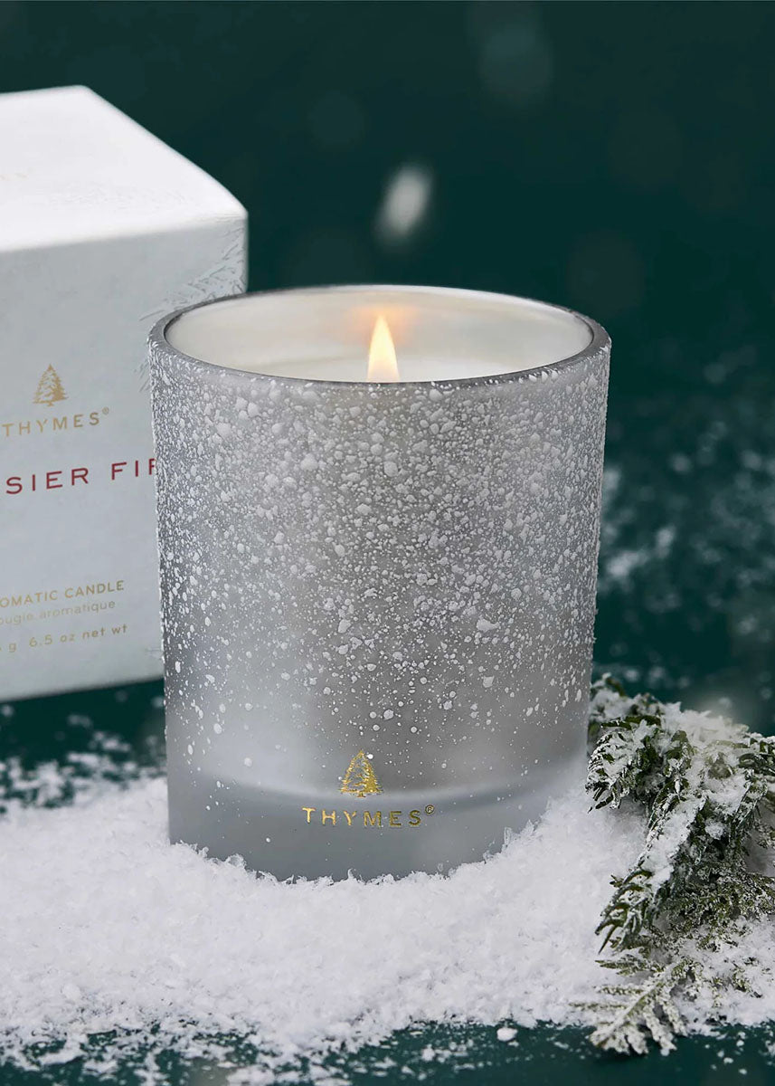 Frasier Fir Flocked Poured Candle - 6.5oz