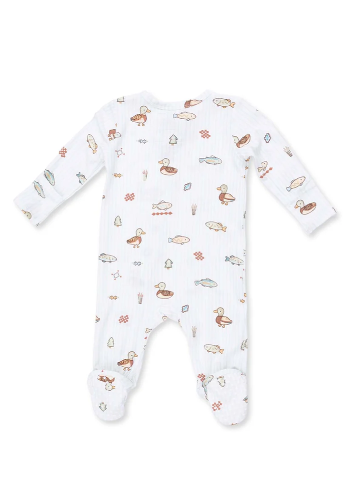 2-Way Zipper Footie - Lake Cuties