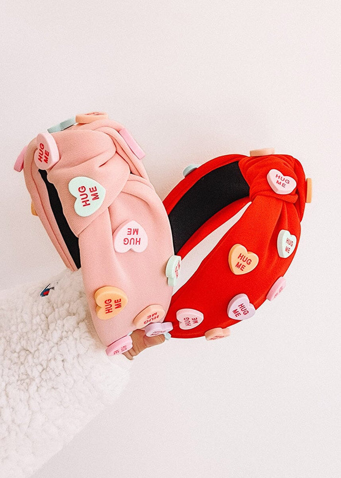 Valentine's Conversation Hearts Headband - Red