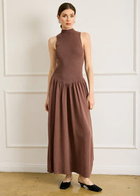 Ianna Sweater Dress - Brown