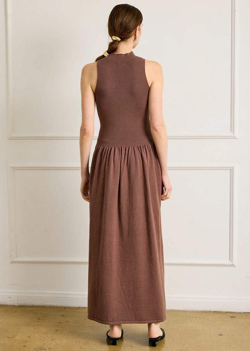 Ianna Sweater Dress - Brown