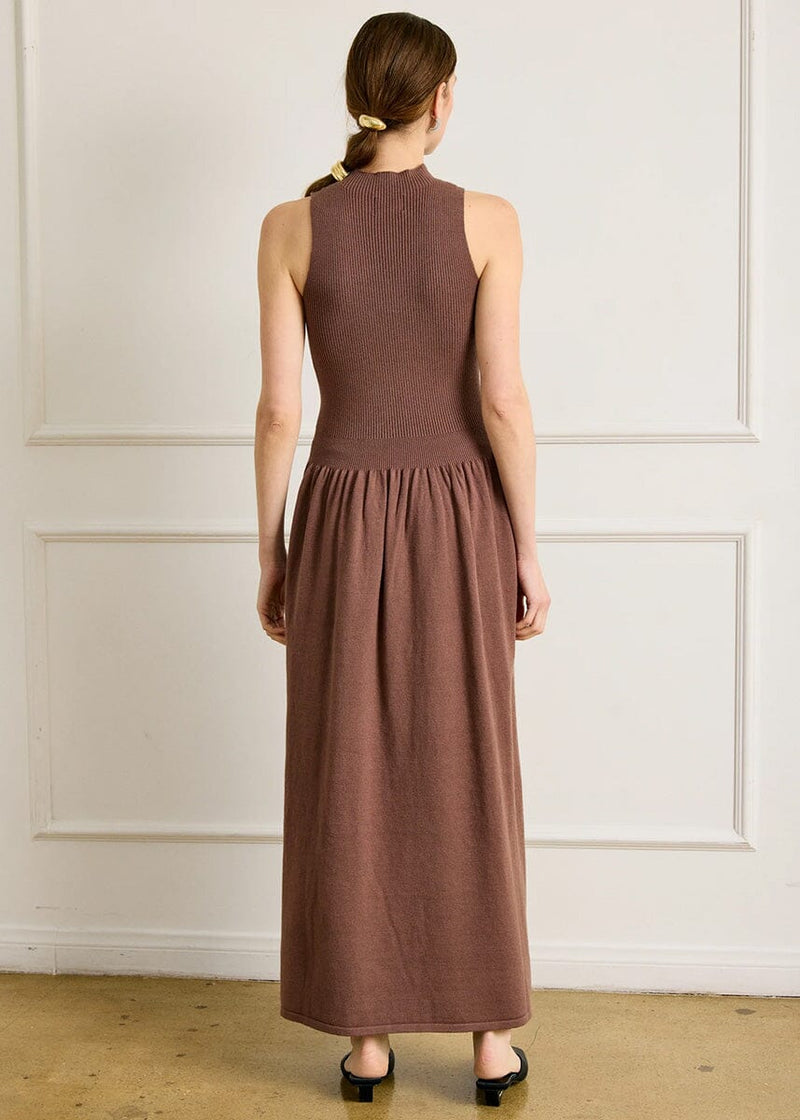 Ianna Sweater Dress - Brown