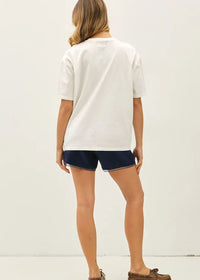 Sandy Leopard Bikini Tee - Ivory