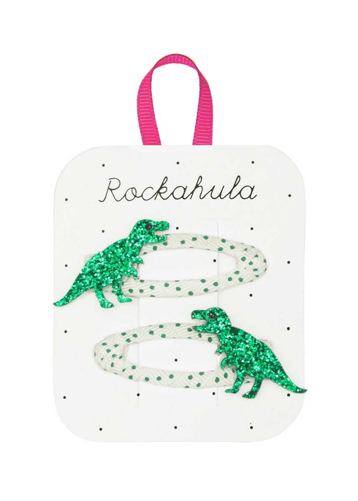 Spotty T-Rex Clips