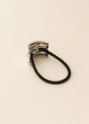 Mini Double Arch Metal Hair Tie - Silver