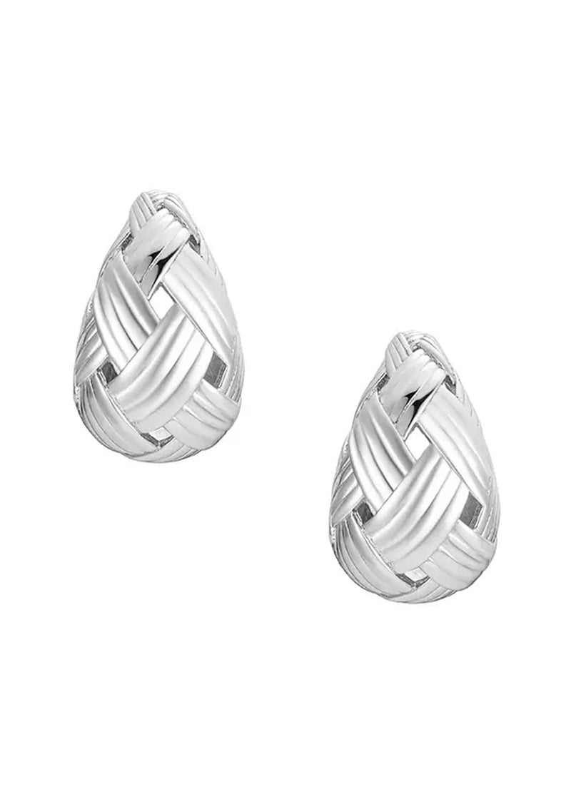 Dolly Teardrop Studs - Silver