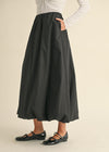 Fallon Bubble Midi Skirt - Black