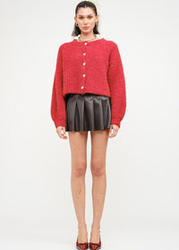 Rachel Oversized Cardigan - Red