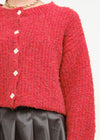 Rachel Oversized Cardigan - Red